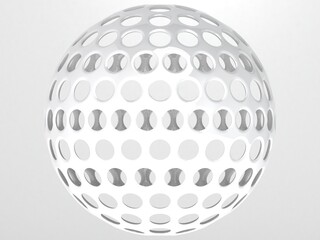 Wireframe Shape Geometric Golf Ball 3D print model