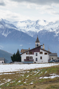 Valle d'Aosta, localit&agrave; Saint Barthelemy a Lignan