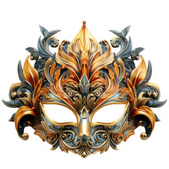 Transparent luxury carnival venetian mask clipart