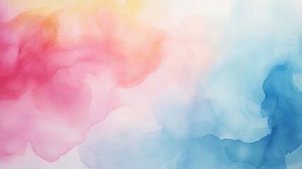 Watercolor painting of abstract shapes and colors on white background. Artistic and minimalist illustration for design projects. - Powered by Adobe