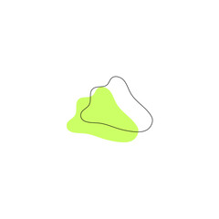 blob element vector light green color light