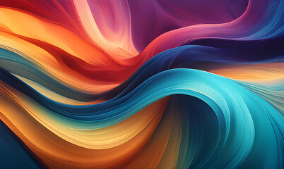 Fototapeta premium Abstract fluid background with colorful gradient