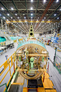 Boeing 737 production in Seattle.