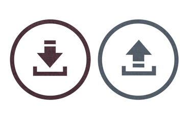  download icon symbol brown and gray