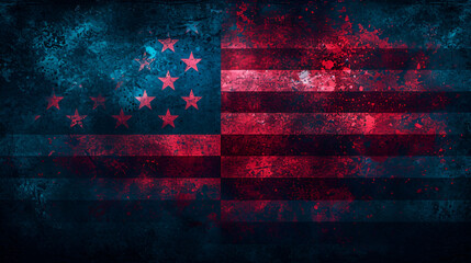 American President Day, USA Flag, National Day Of America, 