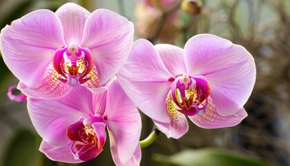 Blooming Orchids nature background