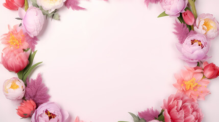 Flower composition background, decorative flower background pattern, floral border background