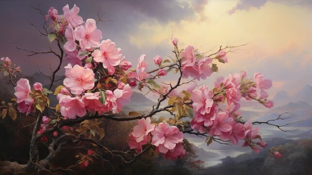 Flowers, oil paintings landscape: a portfolio of gorgeous photos of floral art and nature scenes
