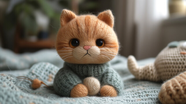 Cute cat doll