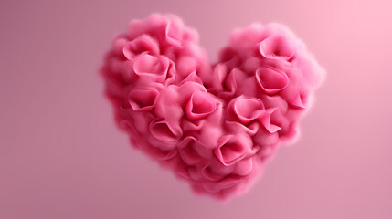 Fototapeta premium Vibrant Valentine's Day background with red hearts