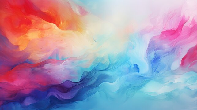 Fresh and beautiful colors abstract background with gradient and swirl patterns