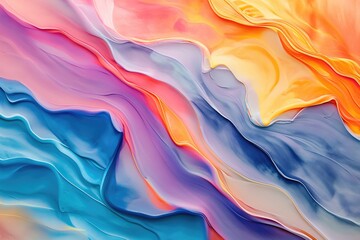 Abstract Colorful liquid