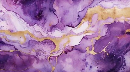Abstract purple paint background with marble pattern. Artistic texture with swirls and veins of color