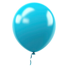 Festive blue gel balloon isolated 