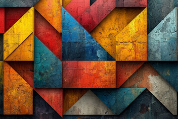Geometrischer Desktop Hintergrund (Durch AI generiert)