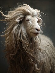Goat Beard Beauty: Stunning Farm Animal Captured in Nature's Delicate Fur