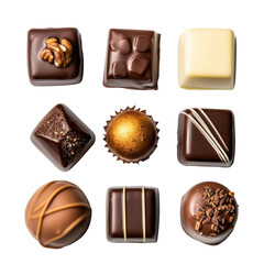 Fototapeta premium set of chocolate fot valentine day