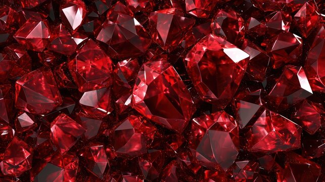 red ruby background with an alluring texture and radiant shine