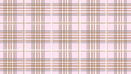 Pink and white plaid checkered pattern background