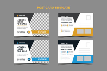 Real Estate Post card Template Design