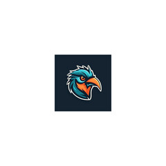 bird mascot logo icon