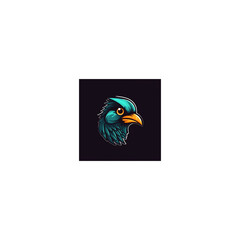 bird mascot logo icon