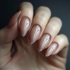 Close Up von Frauenh&auml;nden nach Manik&uuml;re (Durch AI generiert)