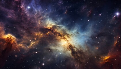 Fototapeta premium Stunning deep space background. Stars, galaxies and nebulas.