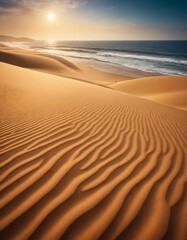 Fototapeta na wymiar sand dunes at sunset, abstract wallpaper