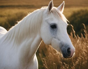 portrait of a horse in summer, high-quality wallpapers