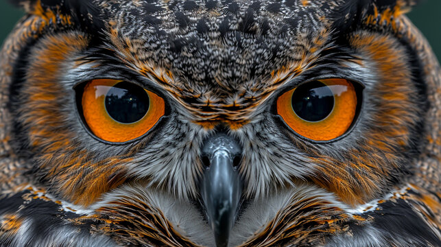close up of a owl