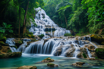 Fototapeta na wymiar beautiful waterfall view