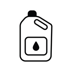 oil can icon with white background vector stock illustration