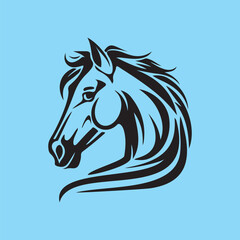 Horse Head Vector Illustration, Design, Art