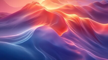 Fototapeta premium Vibrant Purple and Red Landscape for Serene and Abstract Backgrounds