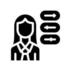 skills glyph icon