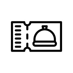 Obraz premium food line icon