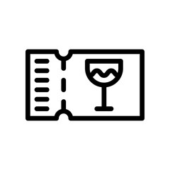 drink line icon