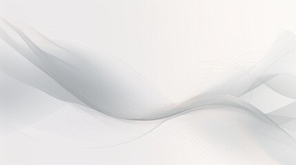 Abstract background with smooth lines in gray and white colors for design.