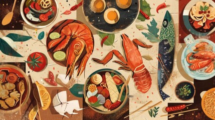 Traditional Cuisine: Food Illustrations and conceptual metaphors of Culture and Flavor