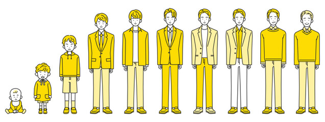 男性のライフステージ　人生