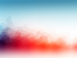 Abstract background with red and blue watercolor splashes.