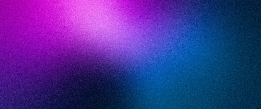 Pink azure blue turquoise purple lilac neon abstract ultrawide gradient grainy premium banner. Perfect for design, background, wallpaper, template, art, creative projects, desktop. Exclusive quality