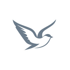 Obraz premium Delivery company filled colorful logo. Leading delivery service. Design element. Created with artificial intelligence. Ai art for corporate branding, blue chip stocks