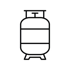 gas tank icon with white background vector stock illustration