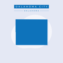 Vector illustration vector of Oklahoma City map Oklahoma