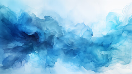 blue watercolor background. Abstract blue watercolor waves background.