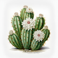 cactus white background