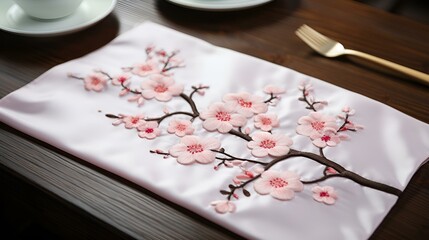 texture of fabric, silk flowers
