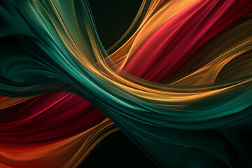 Abstract Structure in Dark Red, Dark Gold, and Deep  Background wallpaper Generative AI